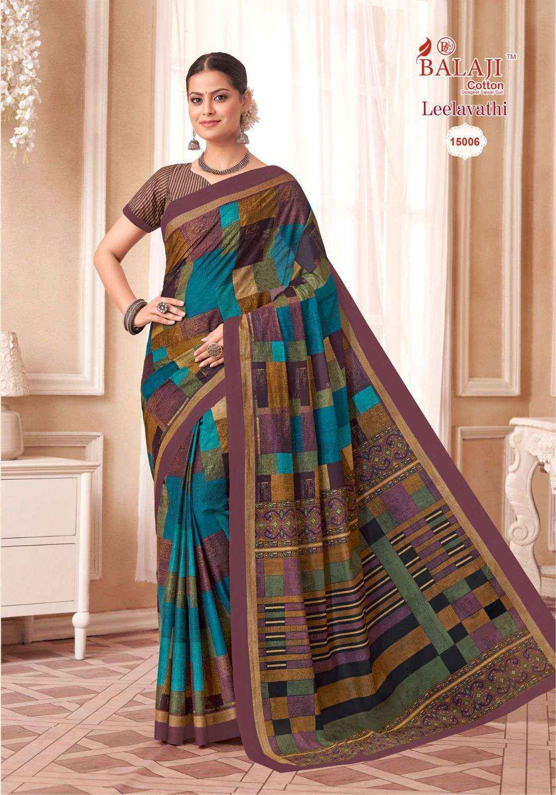 Balaji Leelavati Vol 15 Cotton Saree 20 pcs Catalogue
