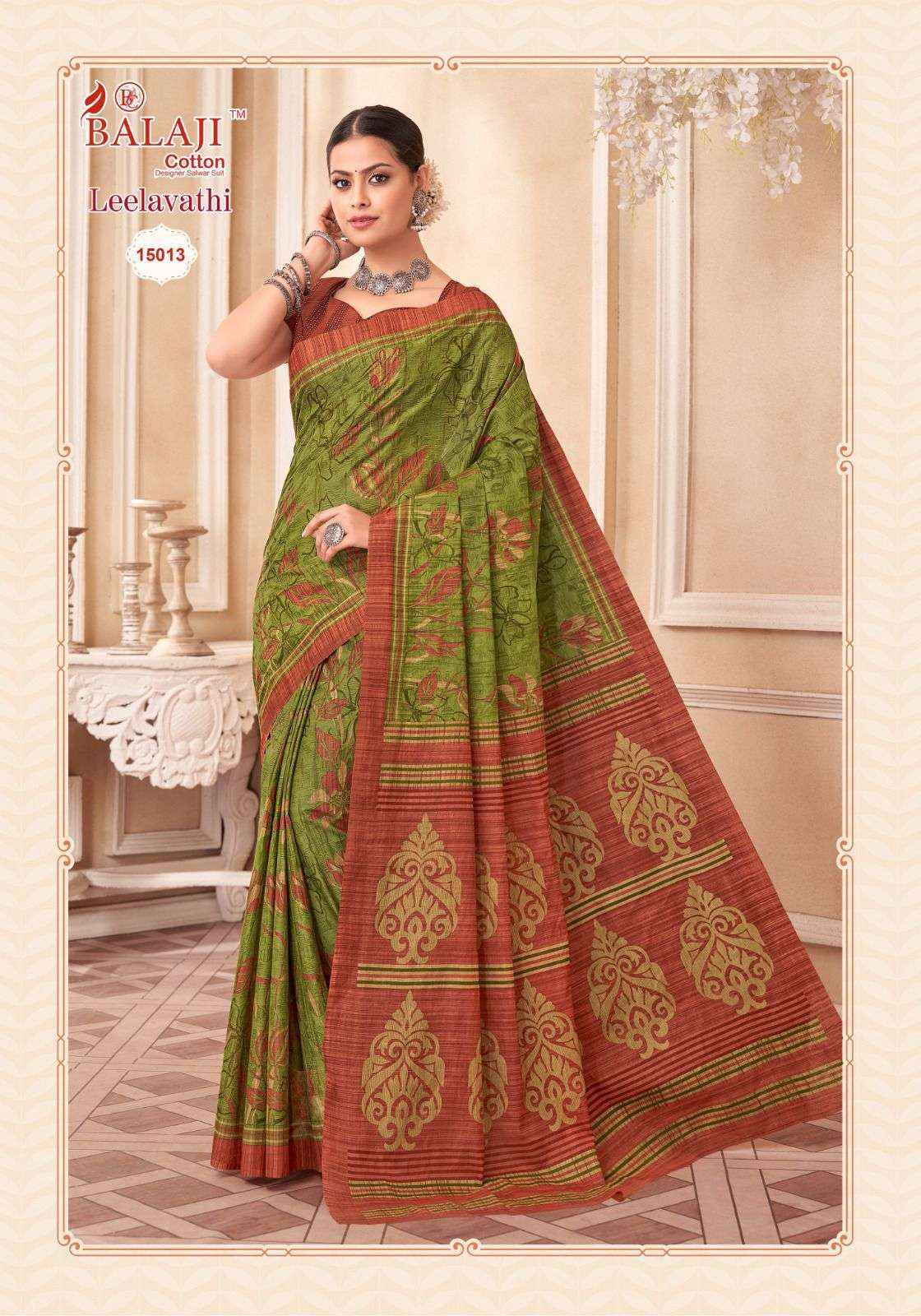 Balaji Leelavati Vol 15 Cotton Saree 20 pcs Catalogue