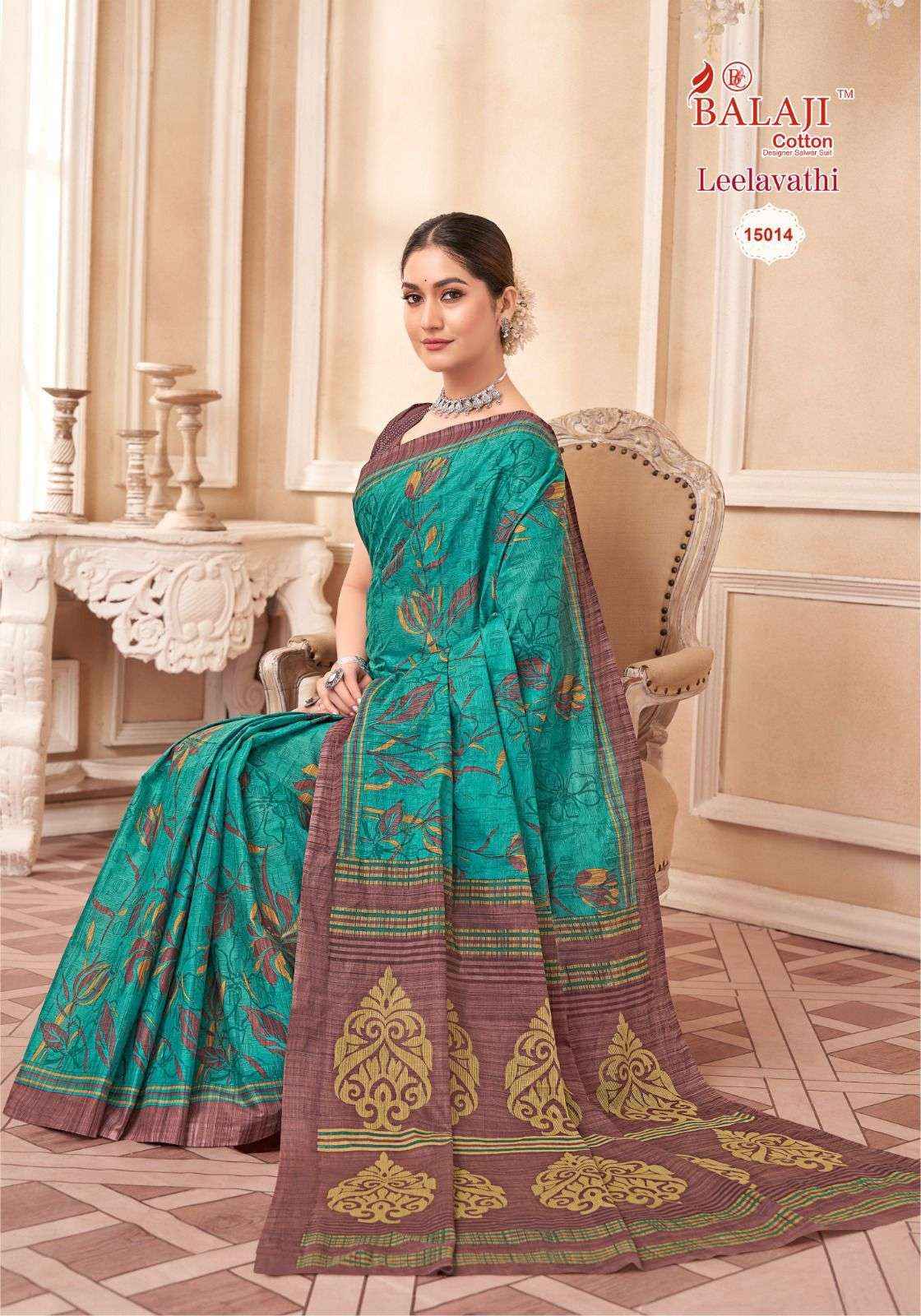Balaji Leelavati Vol 15 Cotton Saree 20 pcs Catalogue
