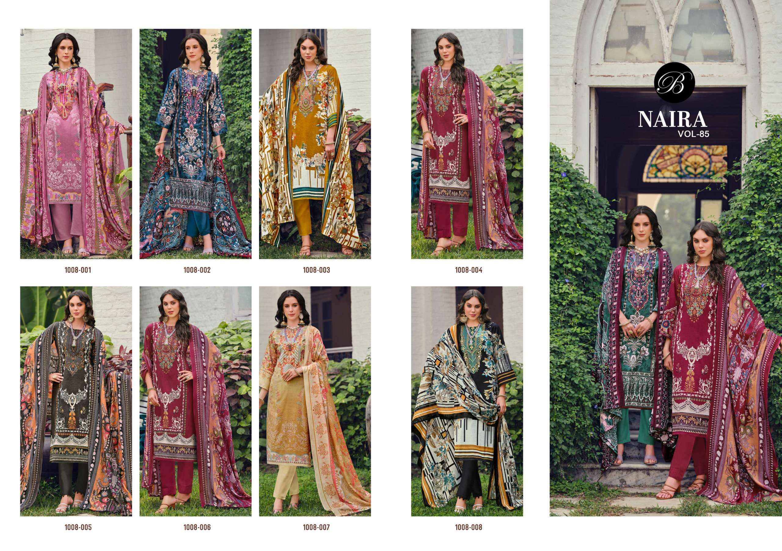 Belliza Naira Vol 85 Cotton Dress Material 8 pcs Cataloge