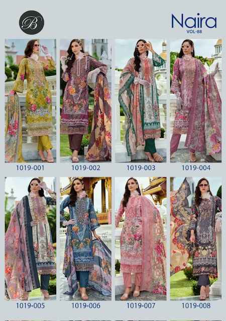 Belliza Naira Vol 88 Cotton Dress Material 8 pcs Cataloge