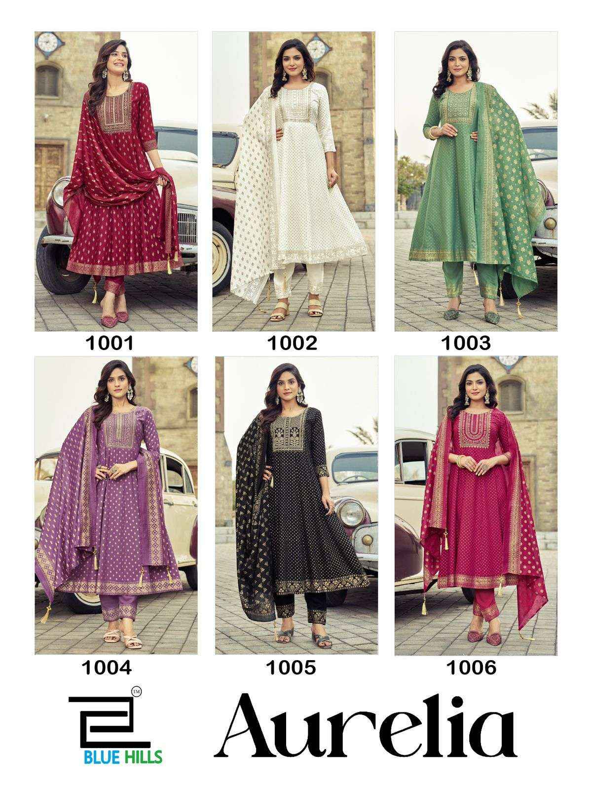 Blue Hills Aurelia Rayon Kurti Combo 6 pcs Catalogue
