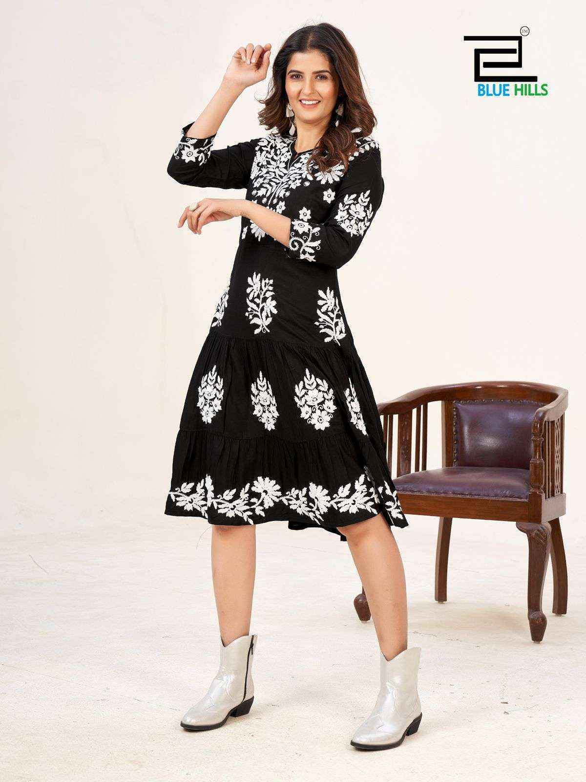 Blue Hills Kiara Vol 3 Limited Edition Fancy Weastern Kurtis 4 pcs Catalogue