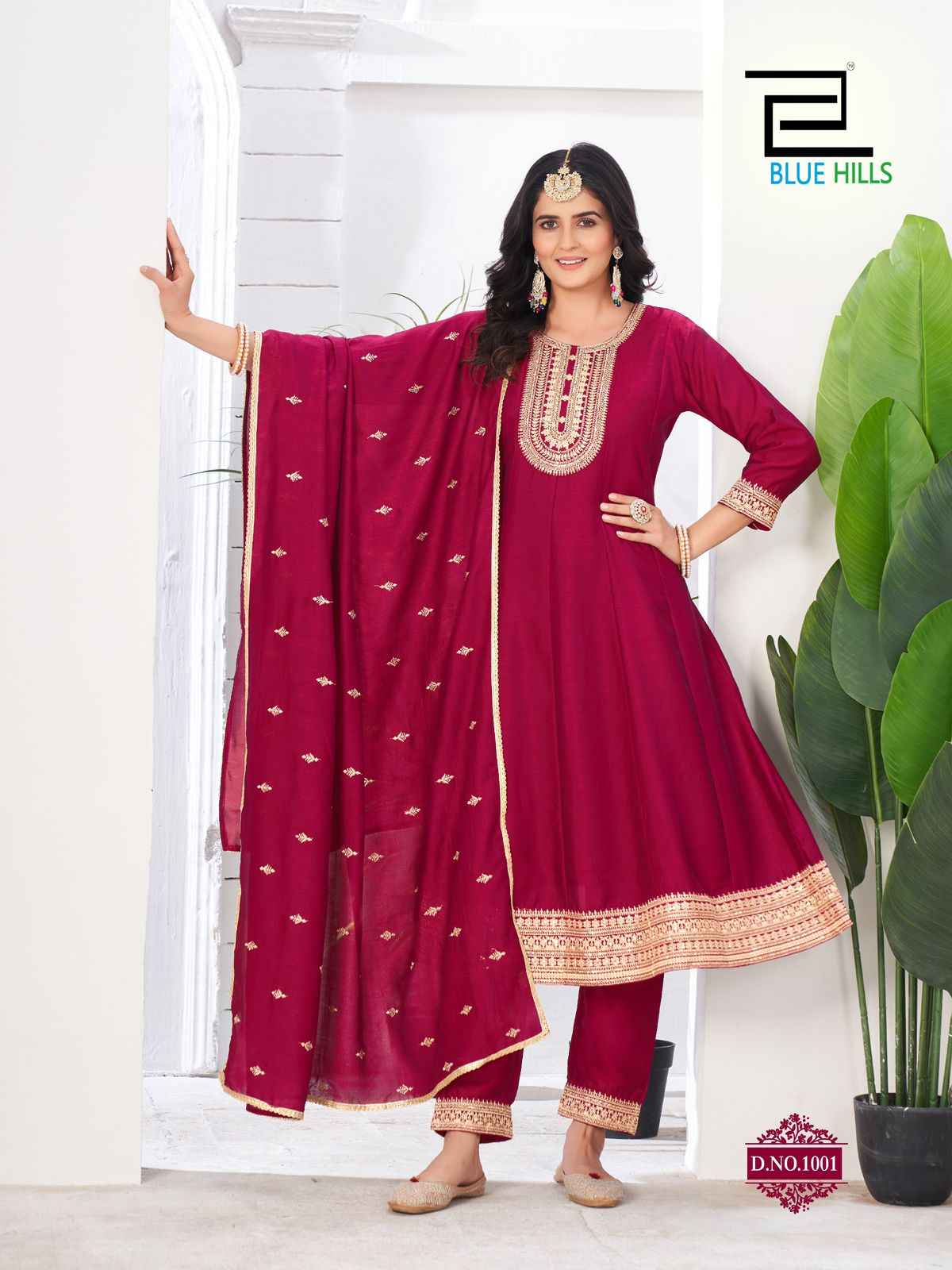 Blue Hills Taj Mahal Vichitra Kurti Combo 6 pcs Catalogue