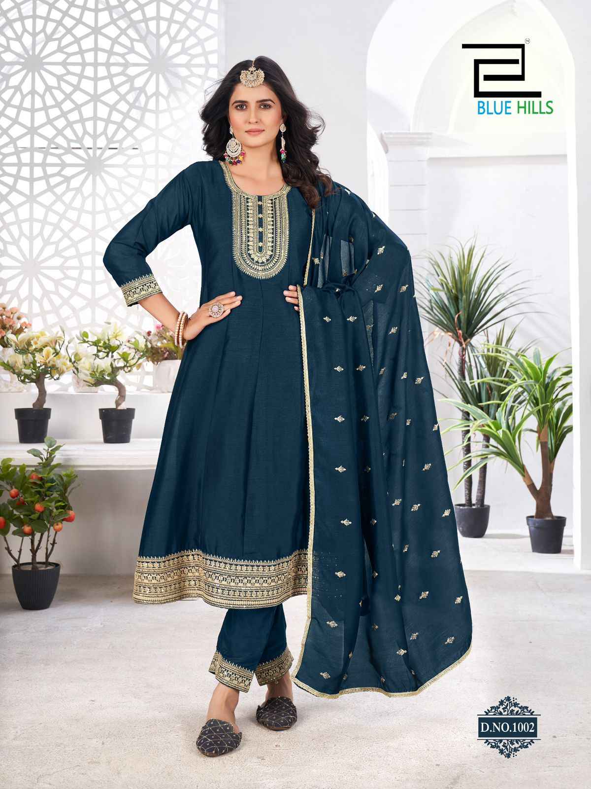 Blue Hills Taj Mahal Vichitra Kurti Combo 6 pcs Catalogue