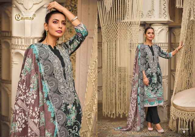 Cosmos Needle Wonder Vol 1 Lawn Cotton Dress Material 8 pcs Catalogue