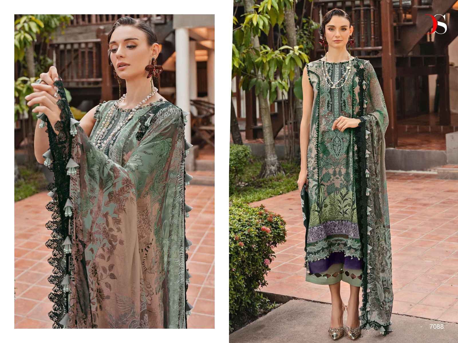 Deepsy Bliss Lawn Vol 24-2 Cotton Dress Material 8 Pc Catalog