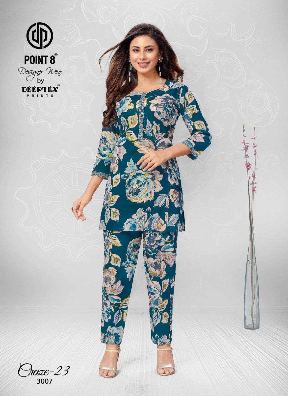 Deeptex Craze Vol 23 Vol 3 Cotton Co Ord Set 10 pcs Catalogue