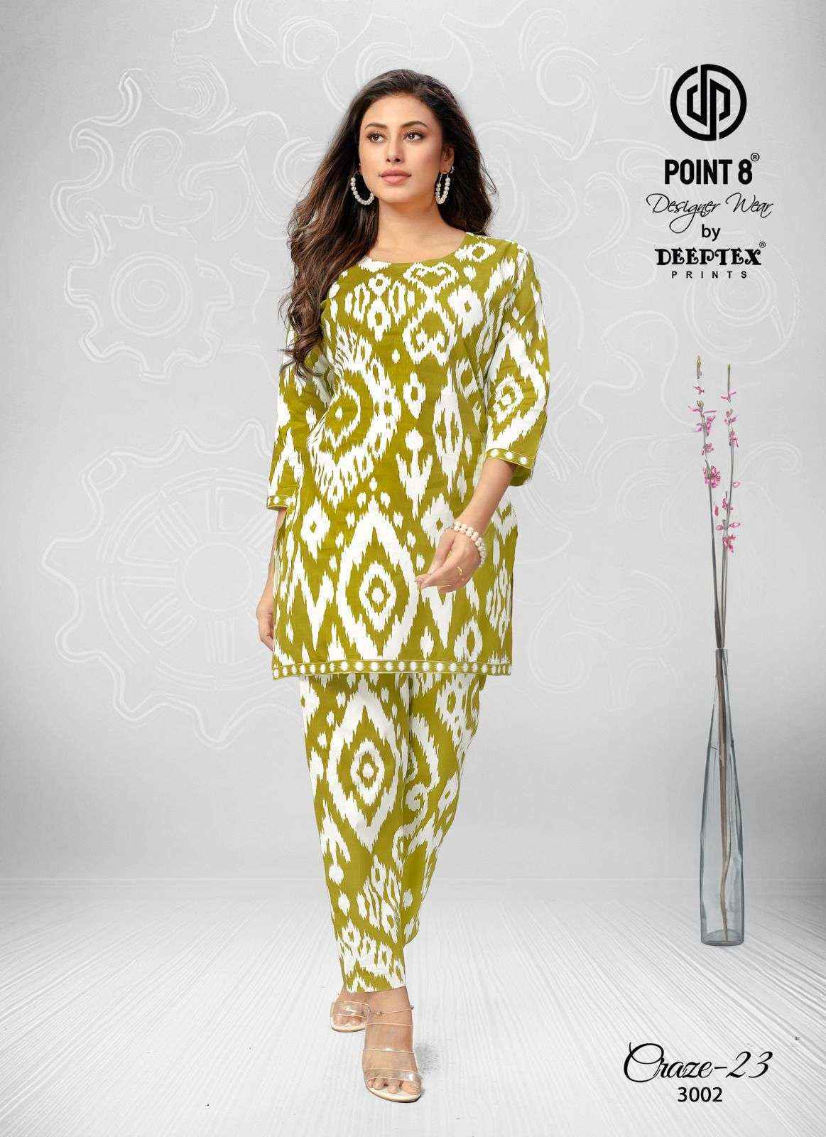 Deeptex Craze Vol 23 Vol 3 Cotton Co Ord Set 10 pcs Catalogue