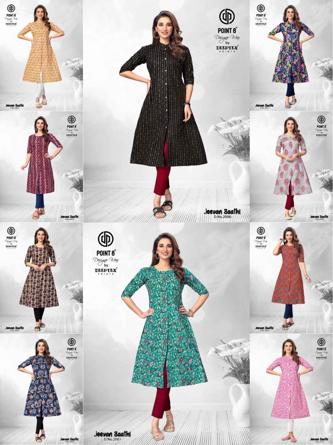 Deeptex Jeevan Saathi Vol 2 Cotton Kurti 10 pcs Catalogue