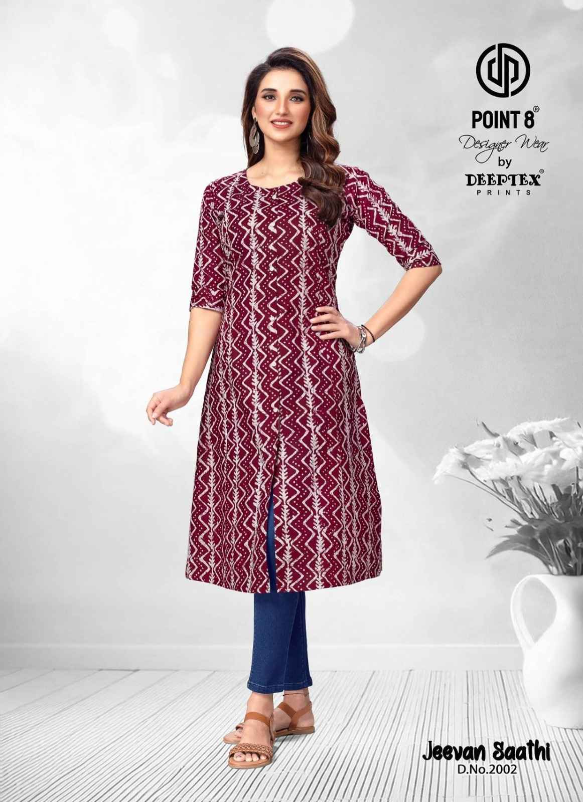 Deeptex Jeevan Saathi Vol 2 Cotton Kurti 10 pcs Catalogue