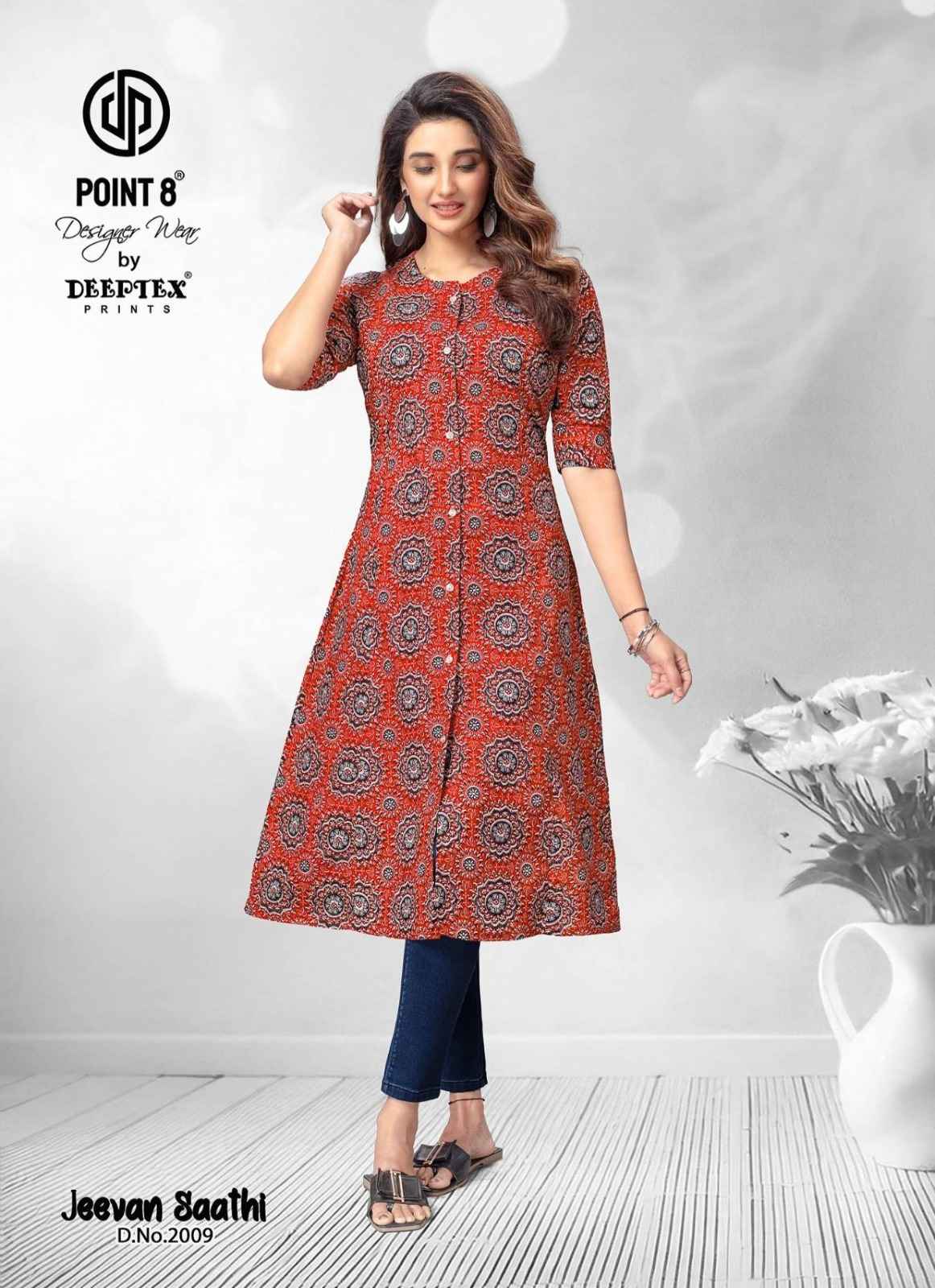 Deeptex Jeevan Saathi Vol 2 Cotton Kurti 10 pcs Catalogue