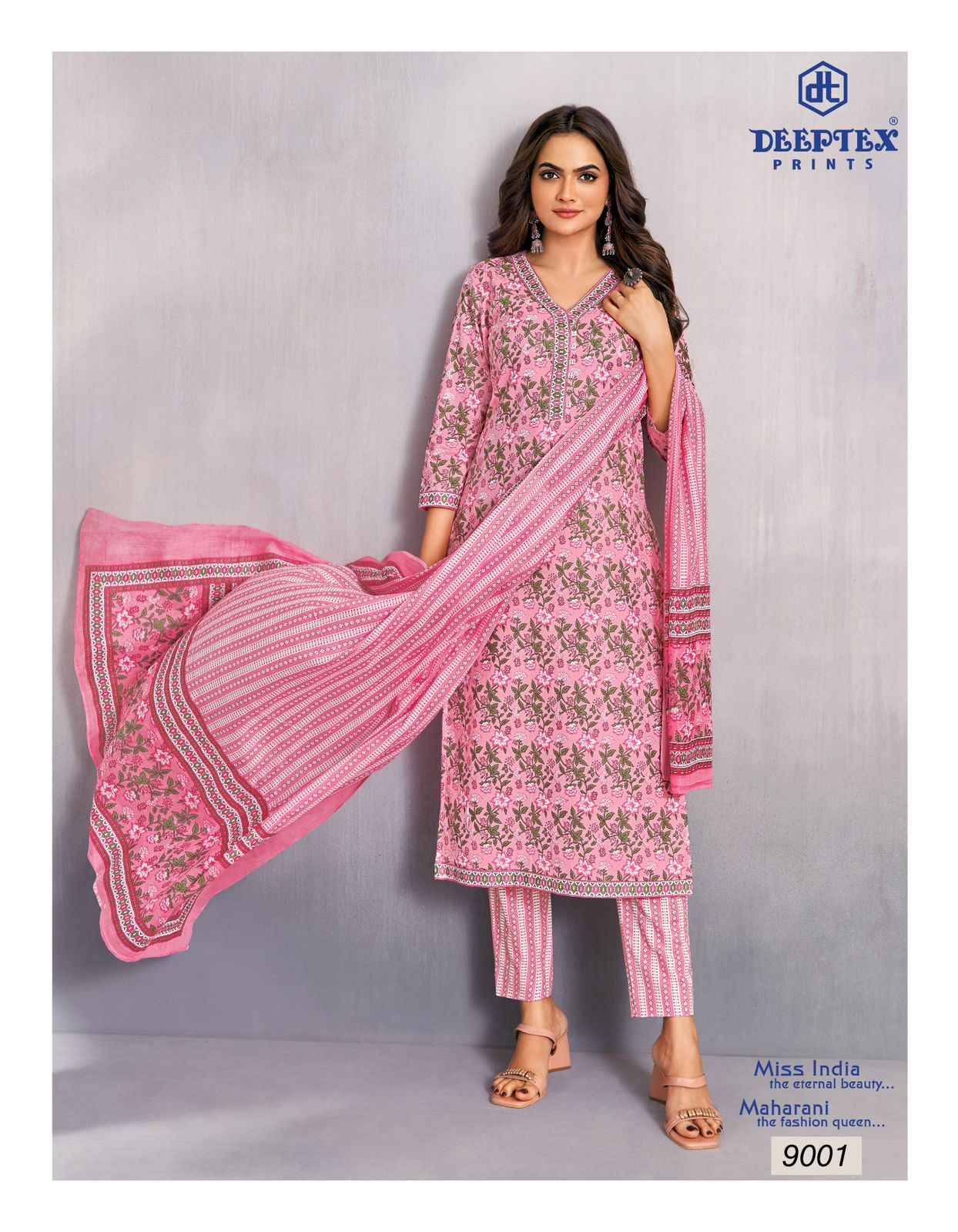Deeptex Miss India Vol 90 Cotton Dress Material 16 pcs Catalogue