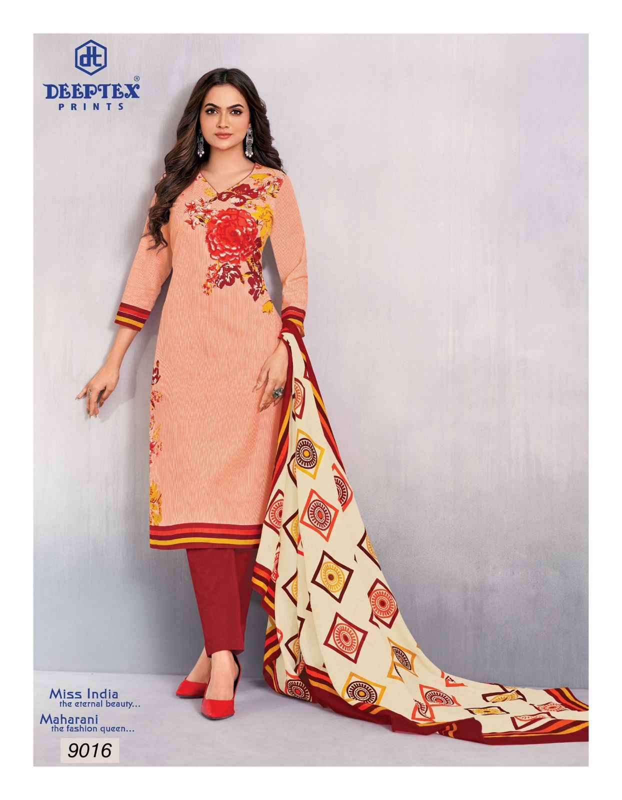 Deeptex Miss India Vol 90 Cotton Dress Material 16 pcs Catalogue