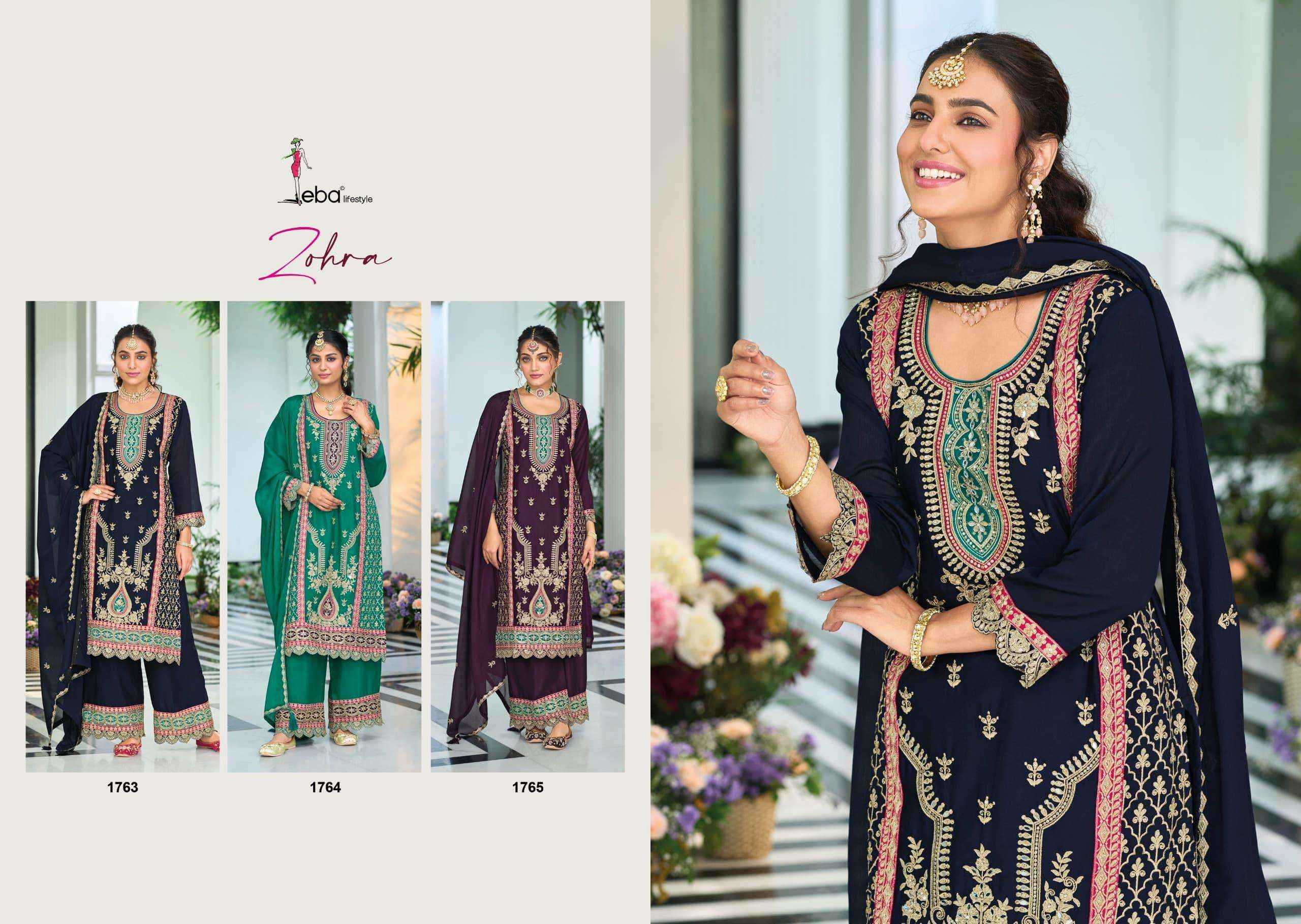 Eba Lifestyle Zohra Readymade Chinone Dress 3 pcs Catalogue
