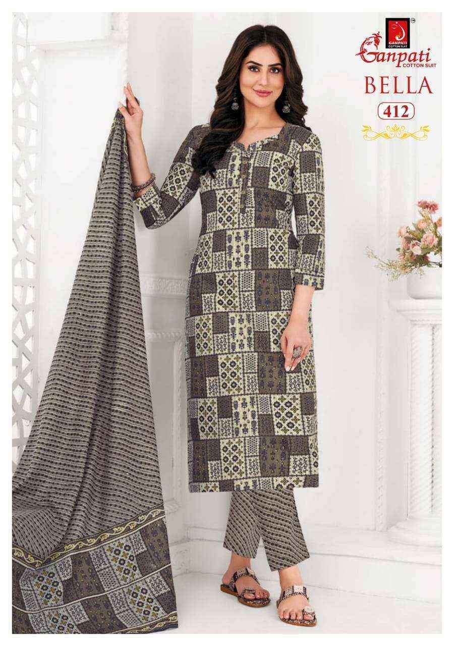Ganpati cotton bella vol 4 Readymade suit ( 15 pcs catalogue)