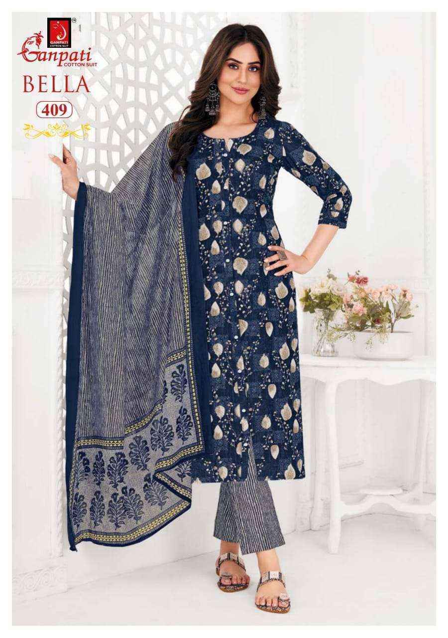 Ganpati cotton bella vol 4 Readymade suit ( 15 pcs catalogue)