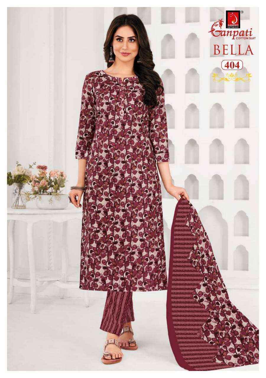Ganpati cotton bella vol 4 Readymade suit ( 15 pcs catalogue)