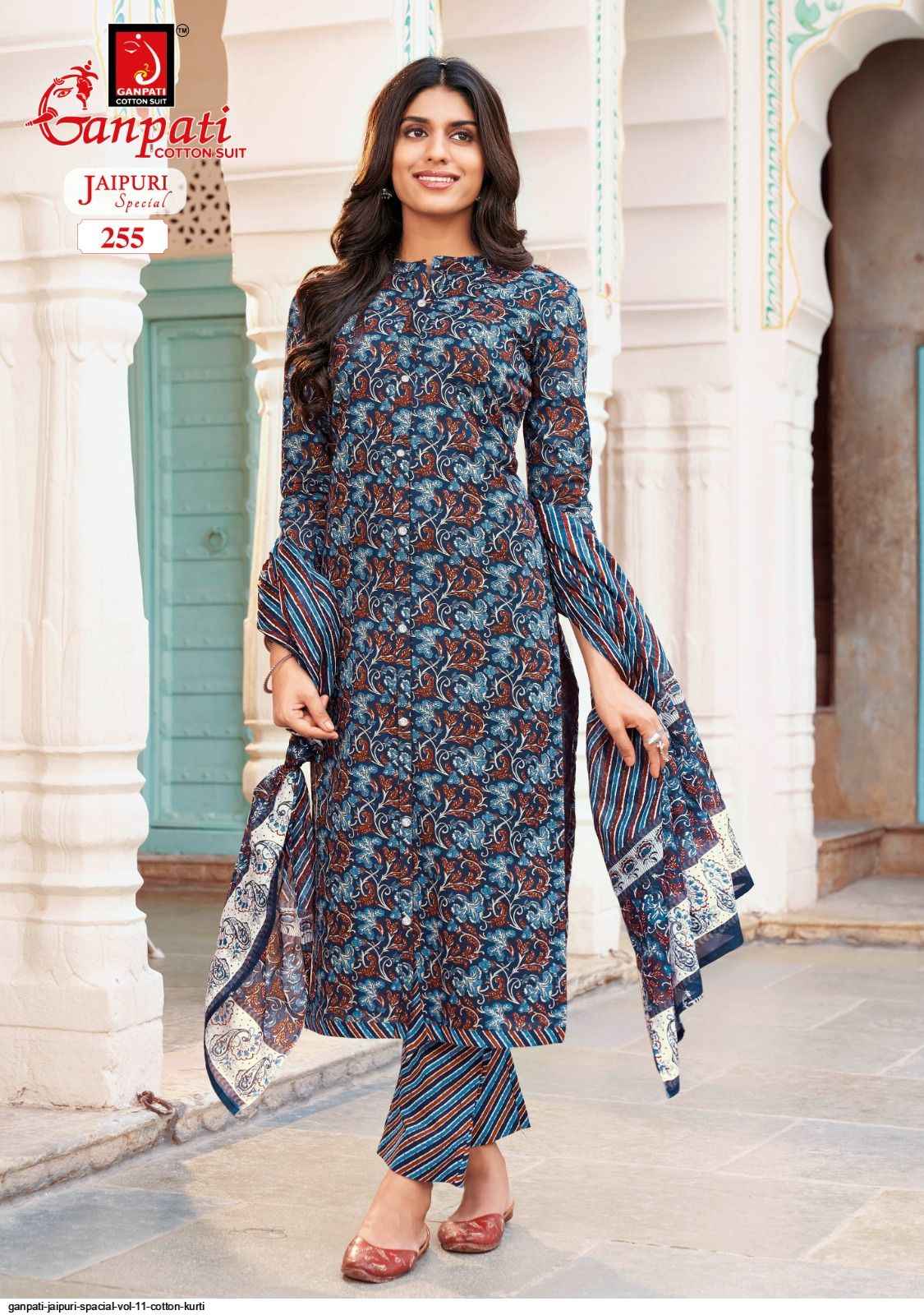 Ganpati Jaipuri Special Vol 11 Cotton Dress Material 15 pcs Catalogue