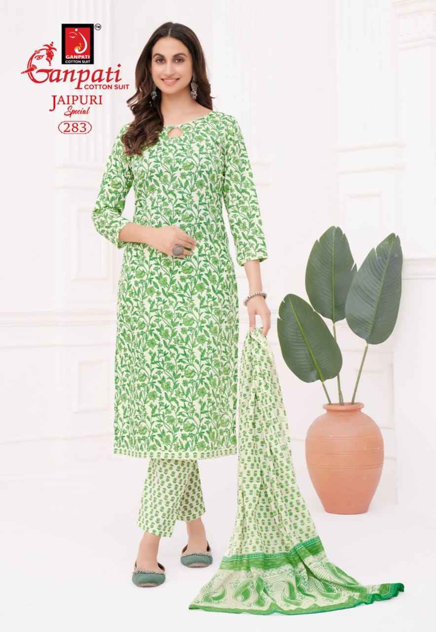 Ganpati Jaipuri Special Vol 13 Readymade Cotton Dress 15 pcs Catalogue