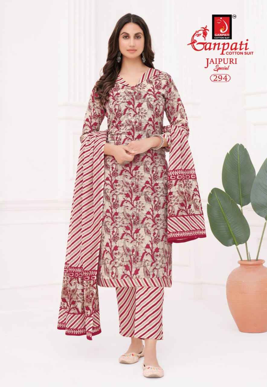 Ganpati Jaipuri Special Vol 13 Readymade Cotton Dress 15 pcs Catalogue