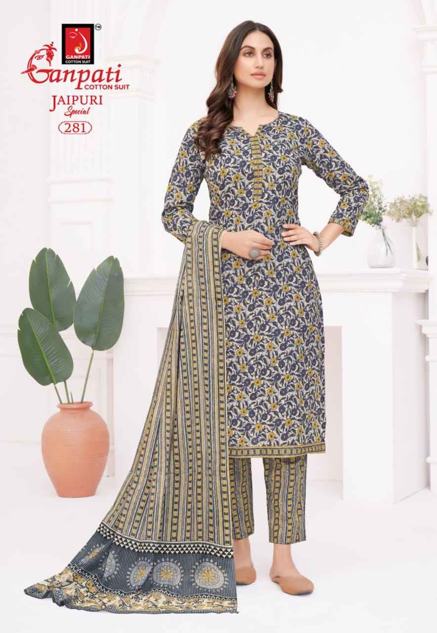 Ganpati Jaipuri Special Vol 13 Readymade Cotton Dress 15 pcs Catalogue
