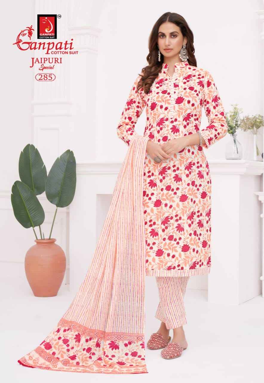 Ganpati Jaipuri Special Vol 13 Readymade Cotton Dress 15 pcs Catalogue