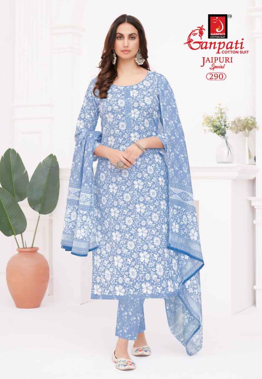 Ganpati Jaipuri Special Vol 13 Readymade Cotton Dress 15 pcs Catalogue