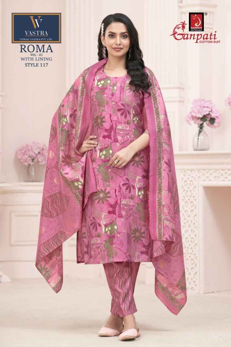 Ganpati Roma Vol 1 Readymade Mexican Silk Dress 15 pcs Catalogue