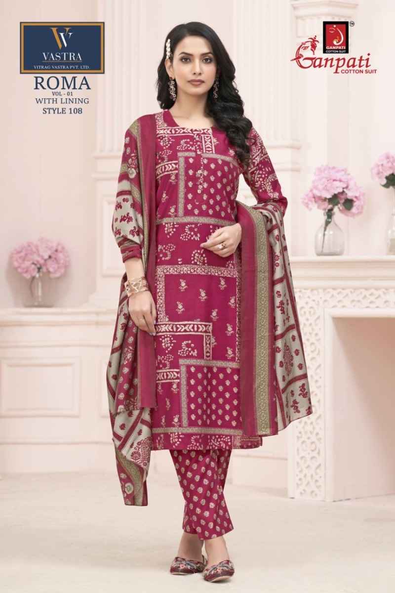 Ganpati Roma Vol 1 Readymade Mexican Silk Dress 15 pcs Catalogue