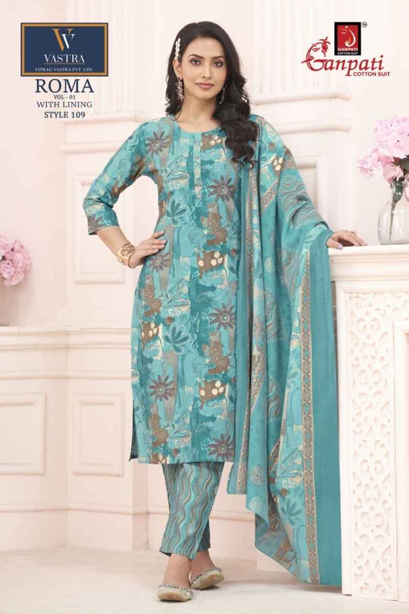Ganpati Roma Vol 1 Readymade Mexican Silk Dress 15 pcs Catalogue
