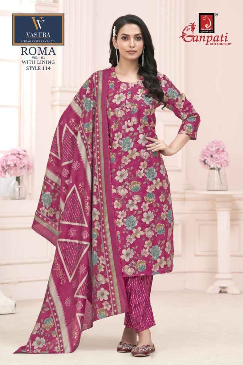 Ganpati Roma Vol 1 Readymade Mexican Silk Dress 15 pcs Catalogue