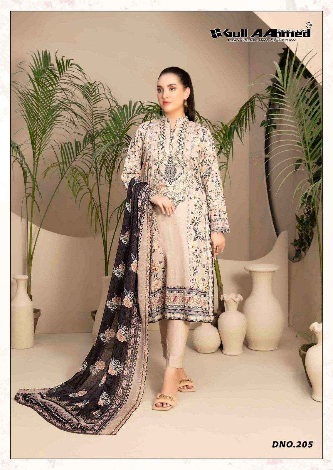 Gull Aahmed Lawn Collection Vol 24 Lawn Cotton Dress Material 6 pcs Catalogue