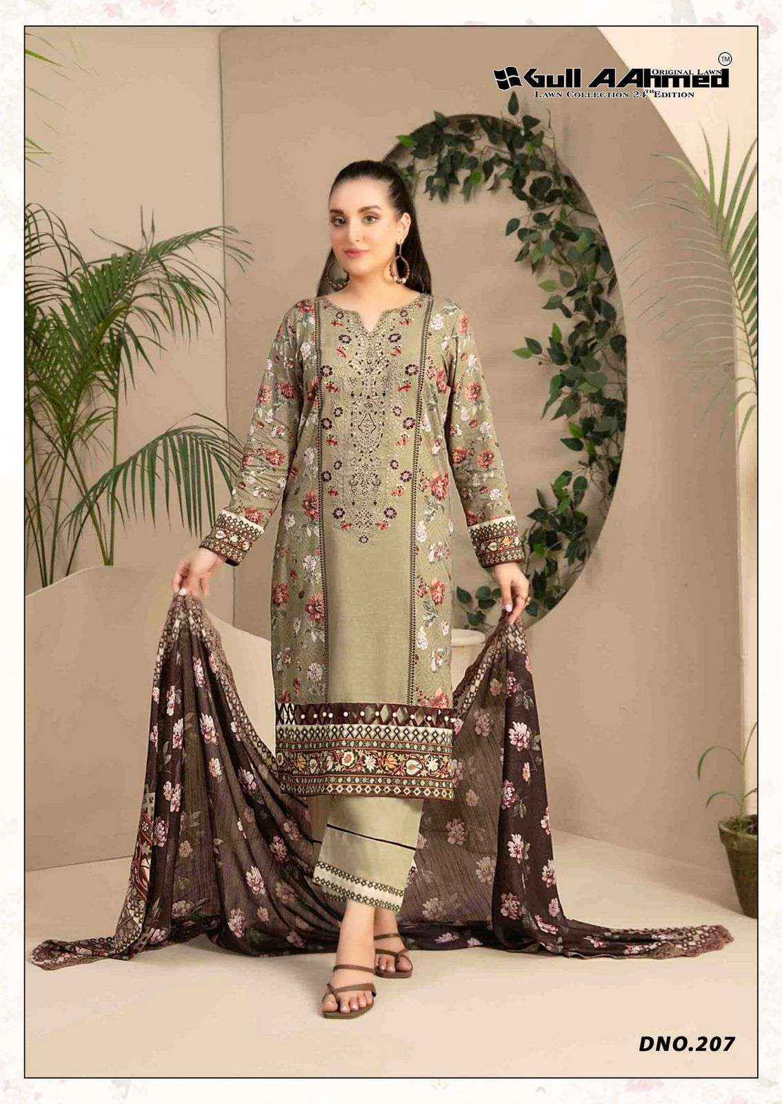 Gull Aahmed Lawn Collection Vol 24 Lawn Cotton Dress Material 6 pcs Catalogue