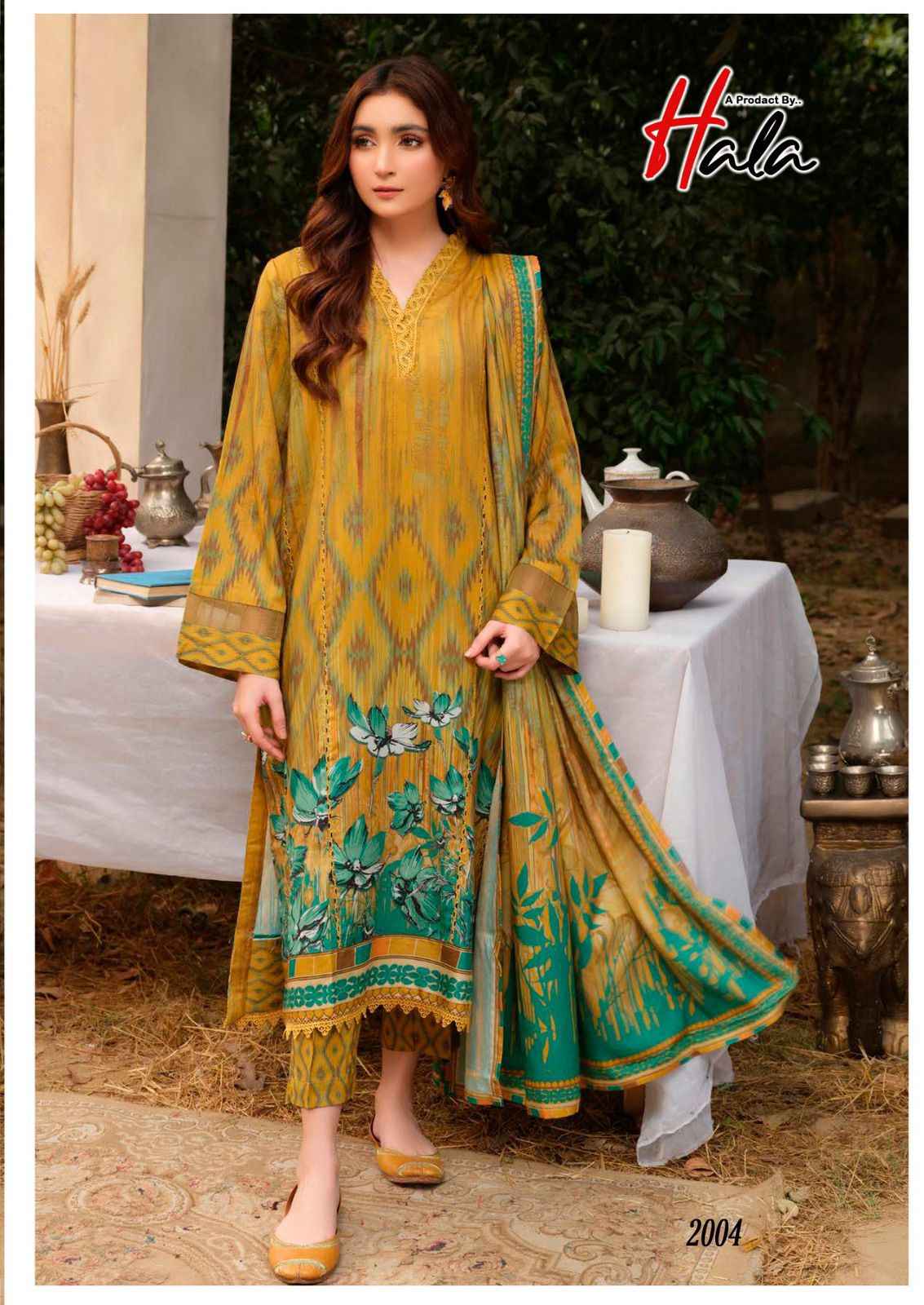 Hala Azure Vol 2 Lawn Cotton Dress Material 6 pcs Catalogue