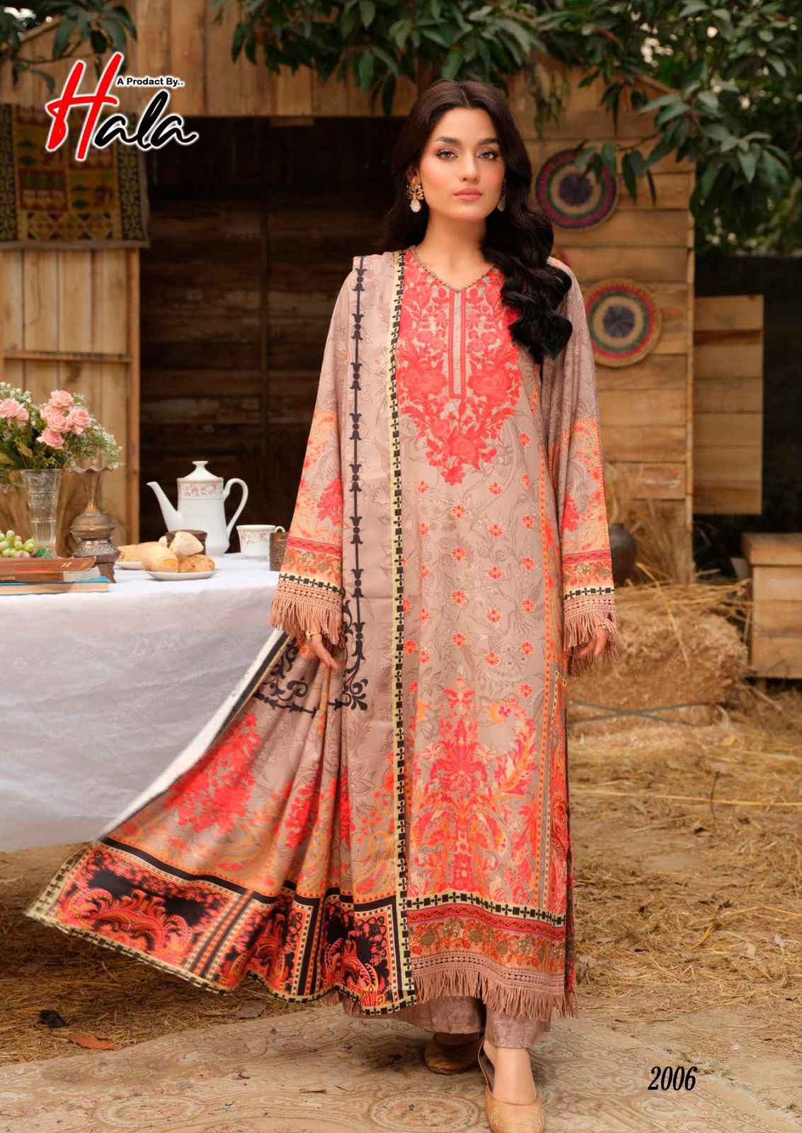 Hala Azure Vol 2 Lawn Cotton Dress Material 6 pcs Catalogue