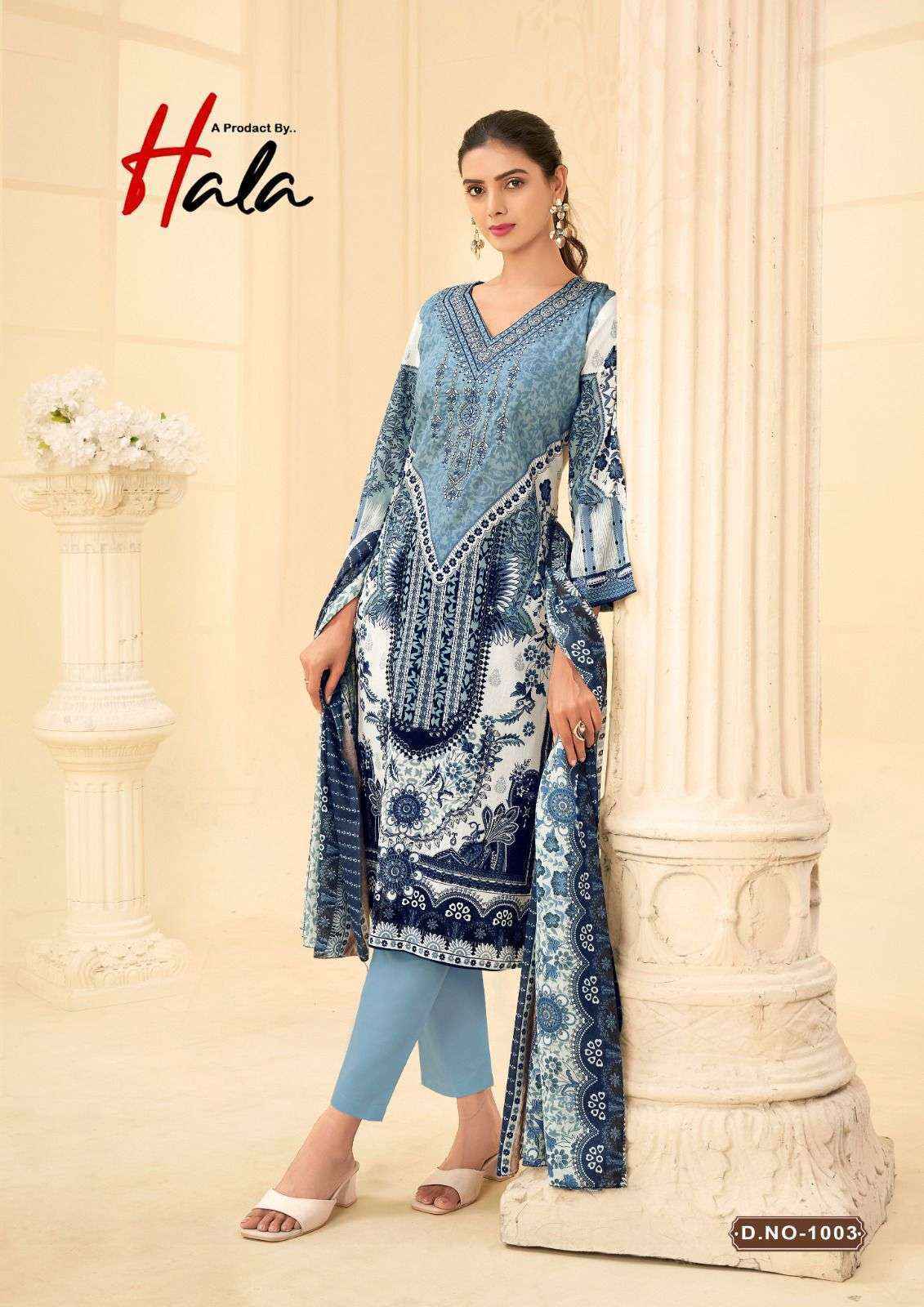 Hala Naira Vol 1 Cotton Dress Material 8 pcs Catalogue