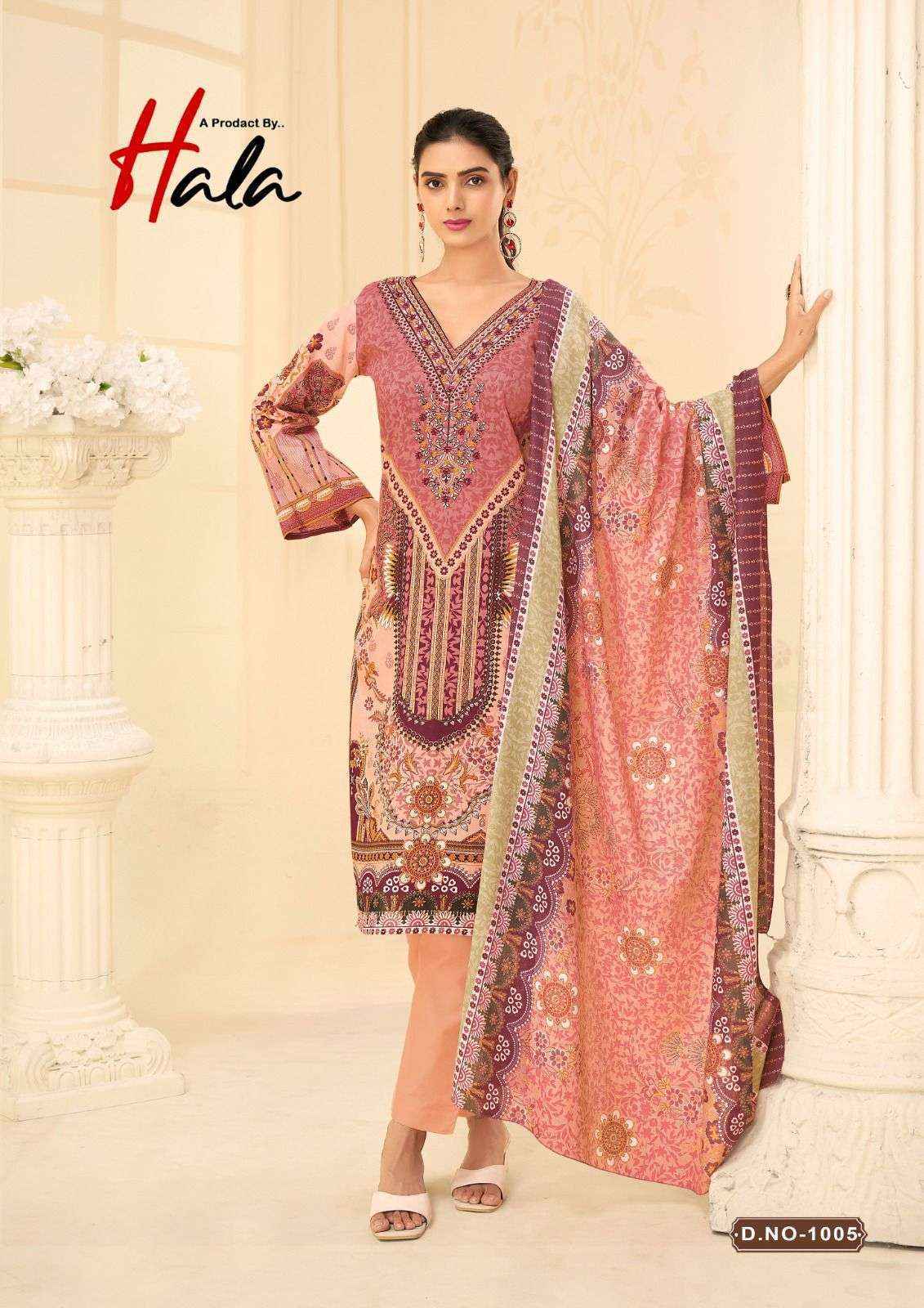 Hala Naira Vol 1 Cotton Dress Material 8 pcs Catalogue