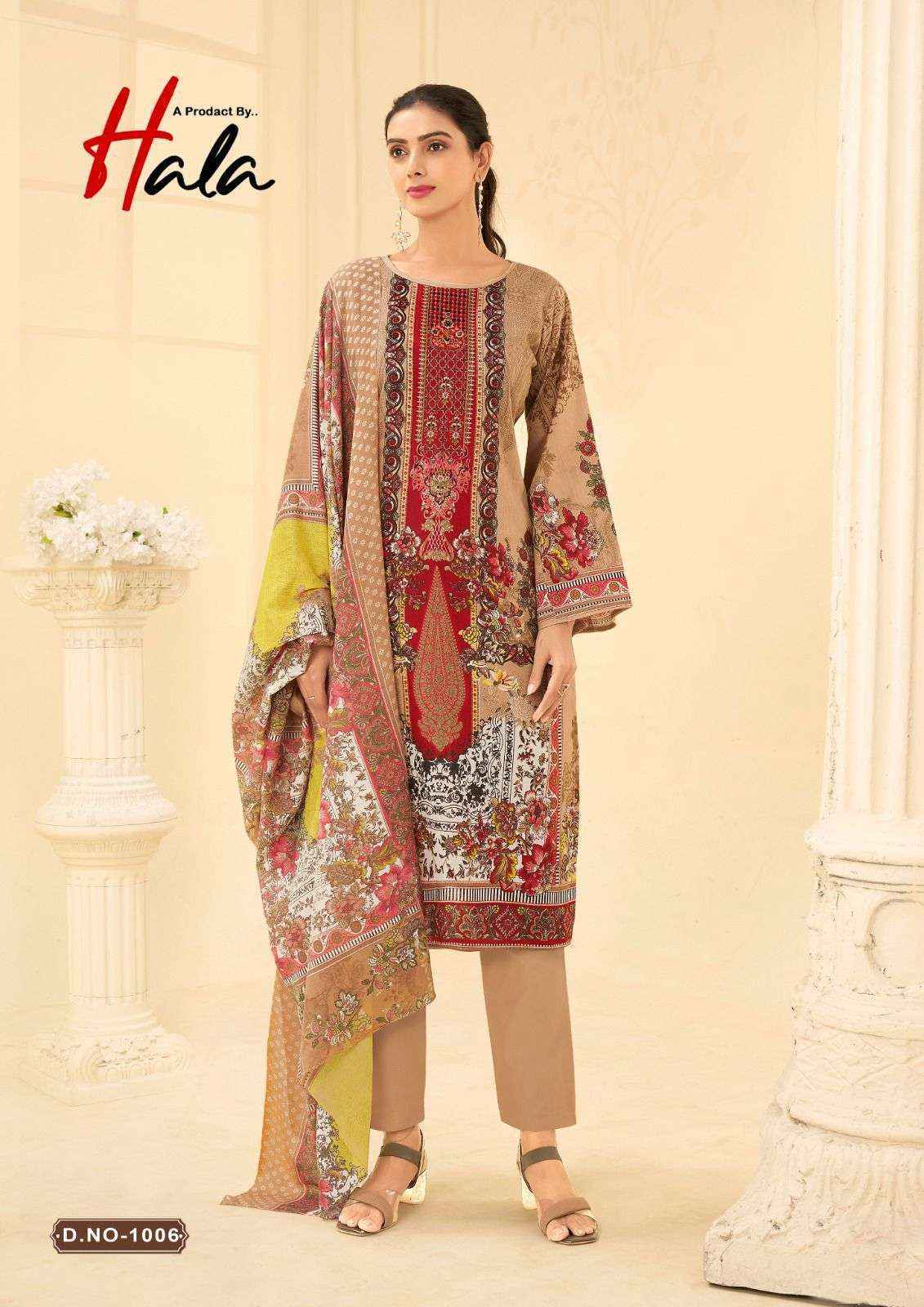 Hala Naira Vol 1 Cotton Dress Material 8 pcs Catalogue