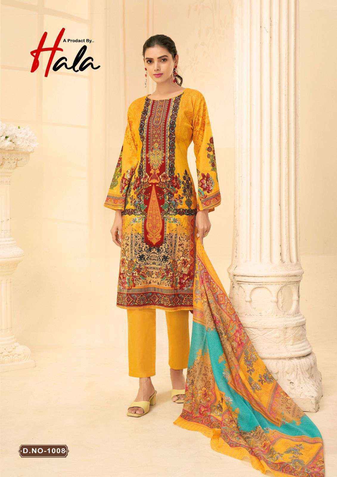 Hala Naira Vol 1 Cotton Dress Material 8 pcs Catalogue