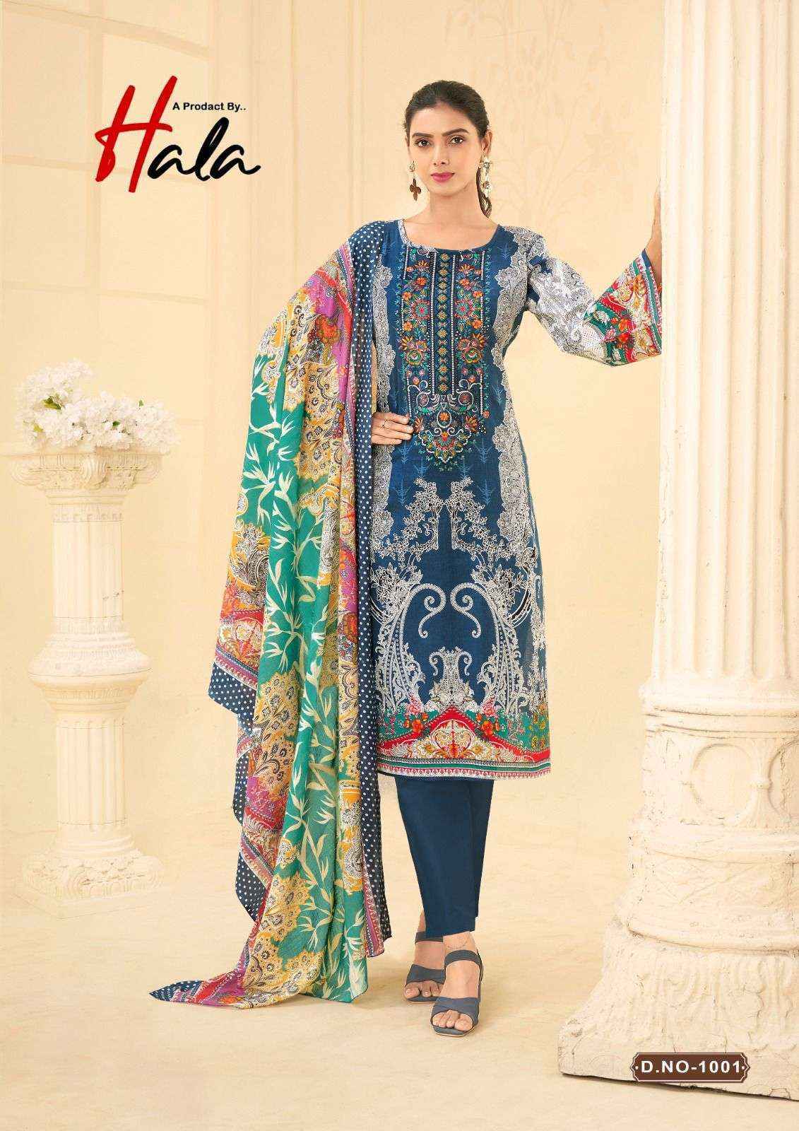 Hala Naira Vol 1 Cotton Dress Material 8 pcs Catalogue