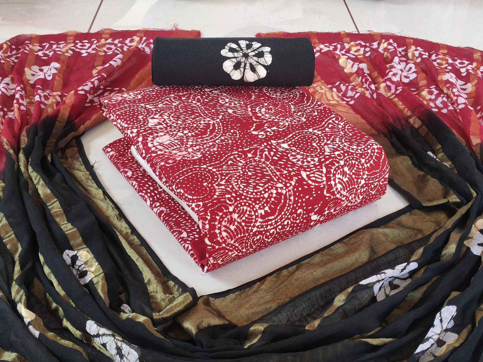 Hand Blok Wax Batik Cotton Non Catalog Dress Material 10 pcs Catalogue