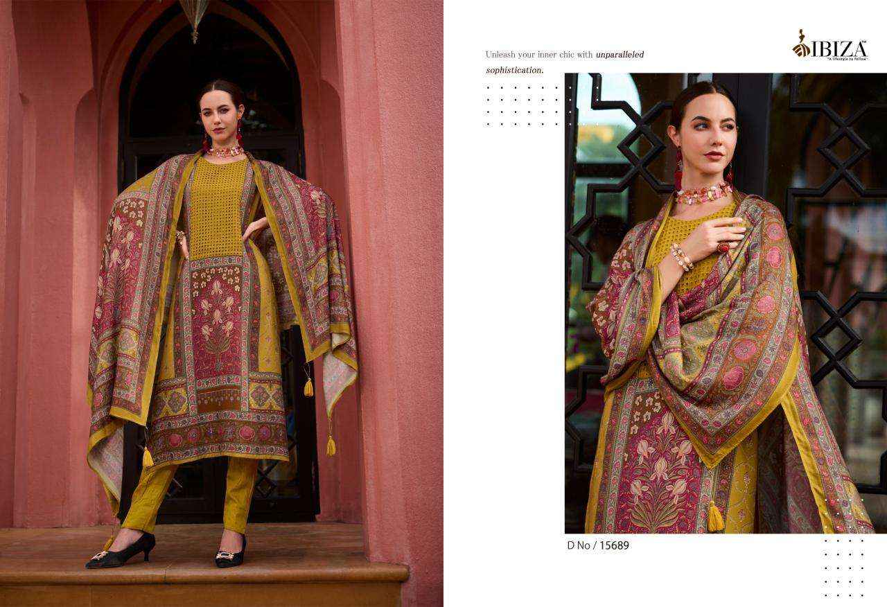 ibiza Kabira Viscouse Pashmina Dress Material 6 pcs Catalogue