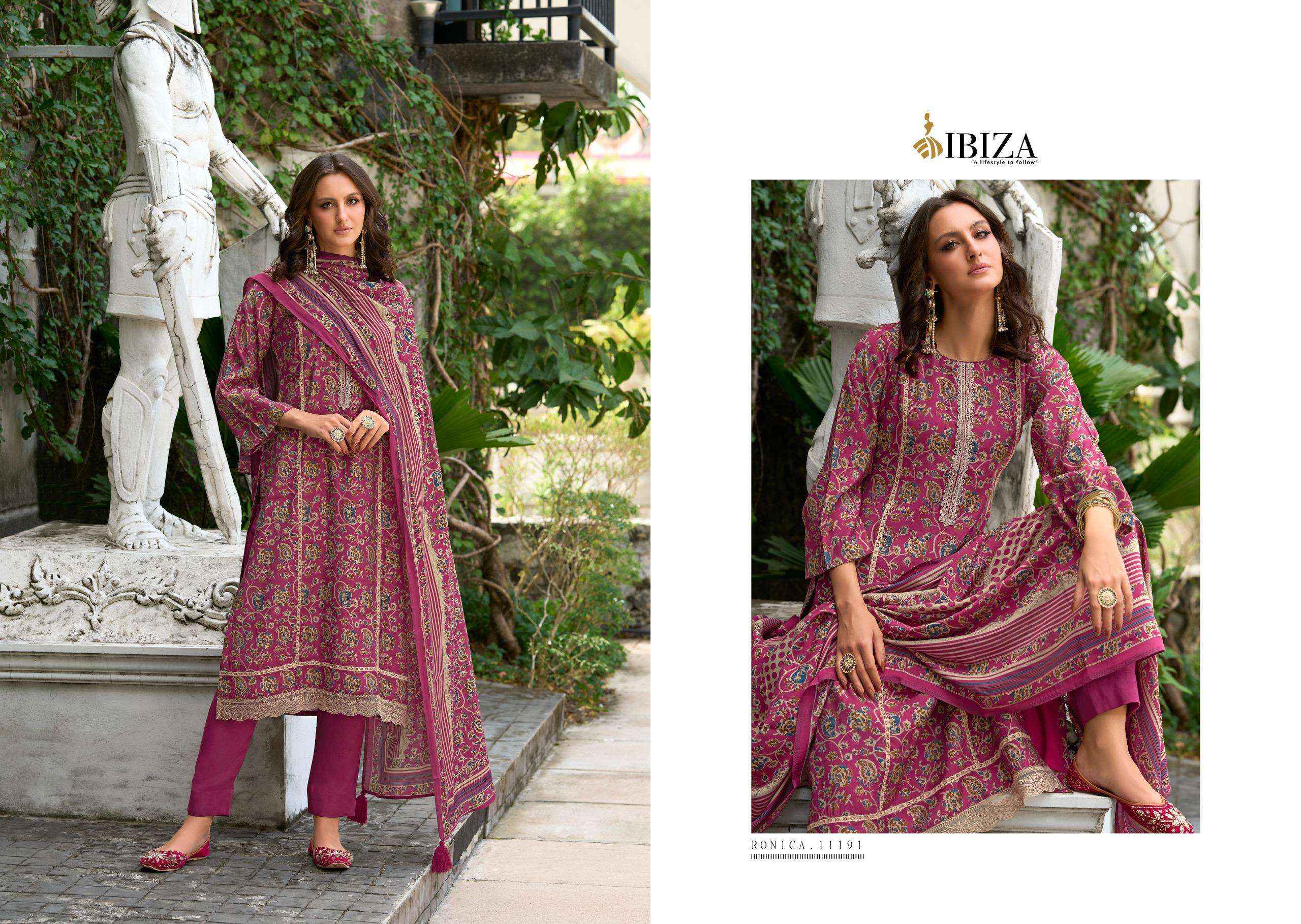Ibiza Ronica Viscouse Dress Material 8 pcs Catalogue