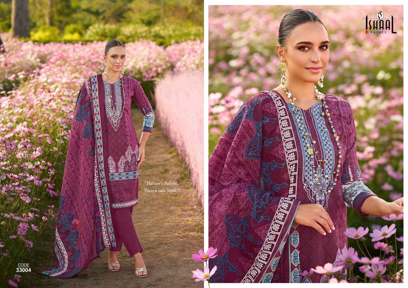 Ishaal Prints Gulmohar Vol 33 Lawn Dress Material 10 Pc Catalouge