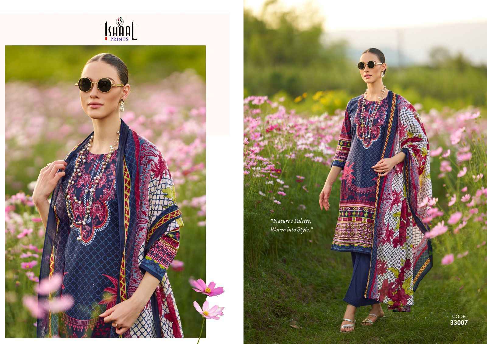 Ishaal Prints Gulmohar Vol 33 Lawn Dress Material 10 Pc Catalouge