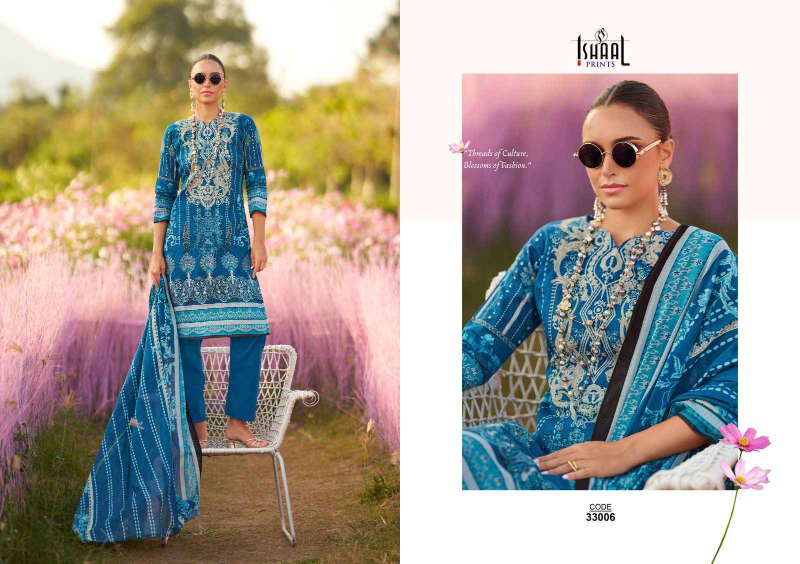 Ishaal Prints Gulmohar Vol 33 Lawn Dress Material 10 Pc Catalouge