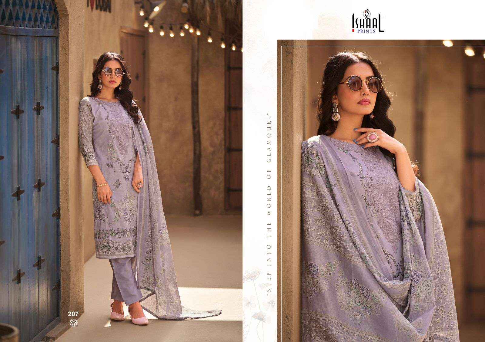 Ishaal Prints Maria Vol 2 Lawn Cotton Dress Material 8 pcs Catalogue