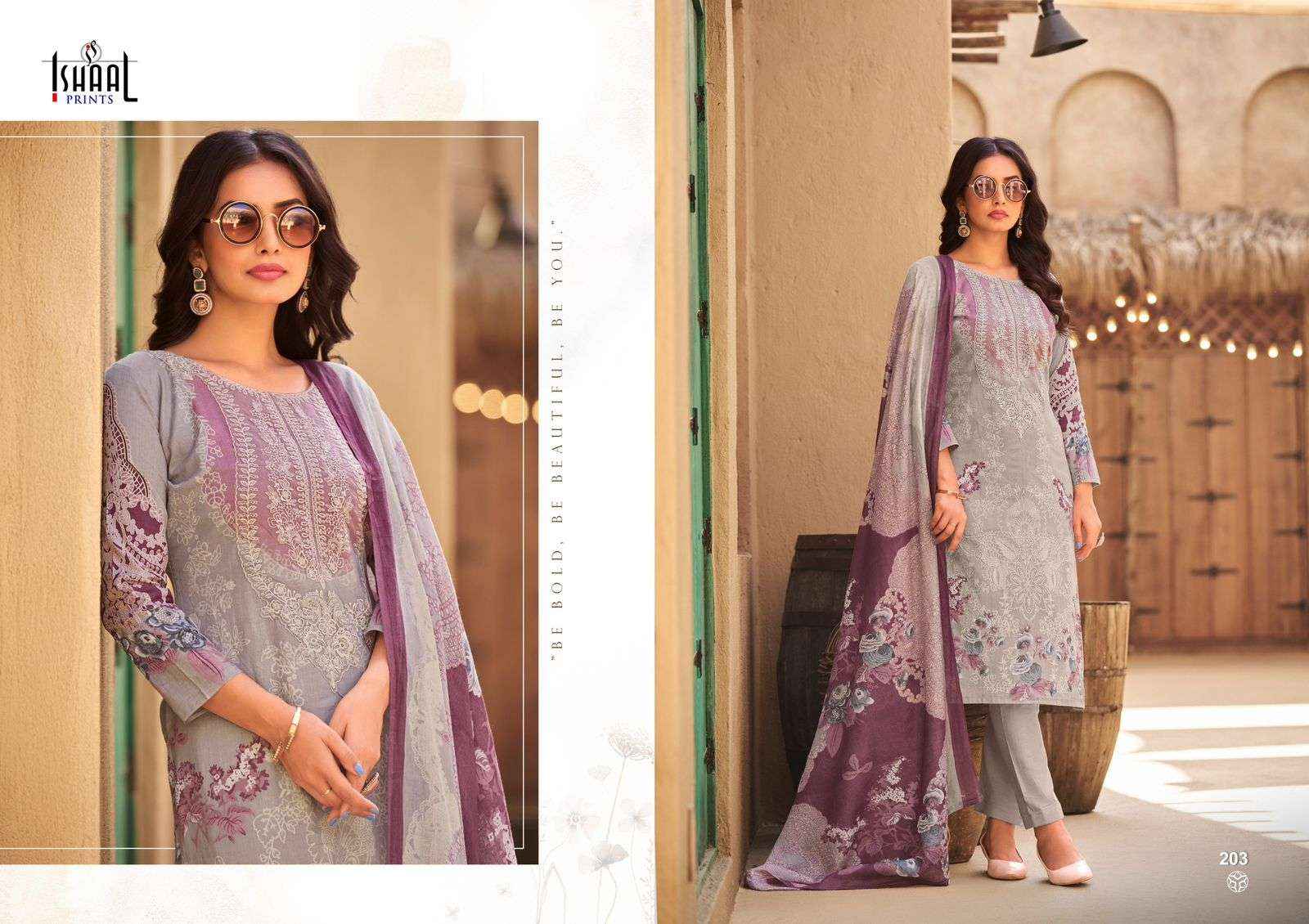 Ishaal Prints Maria Vol 2 Lawn Cotton Dress Material 8 pcs Catalogue