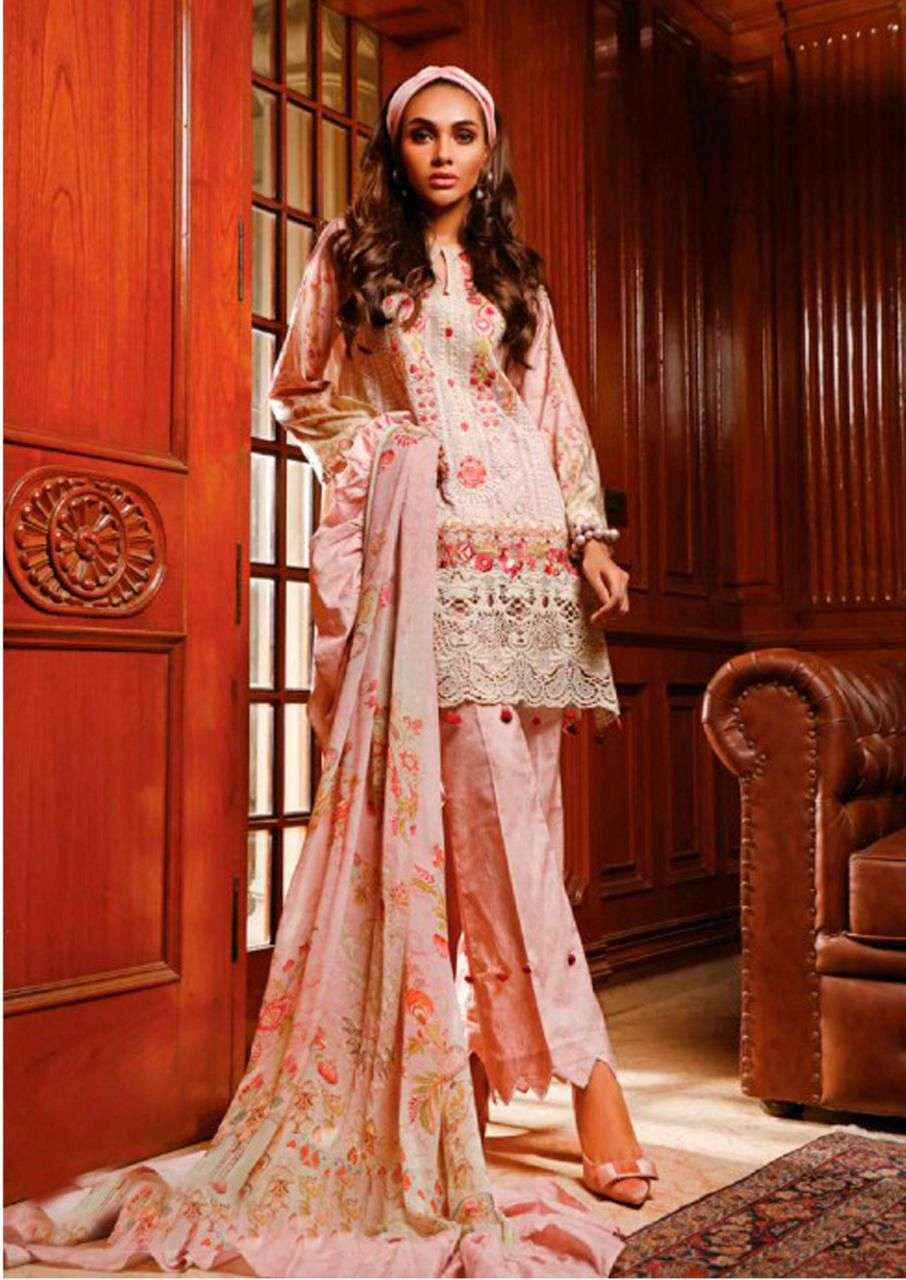 Jade Crimson Exclusive Heavy Lawn Collection Vol 13 Cotton Dress Material 6 pc Cataloge